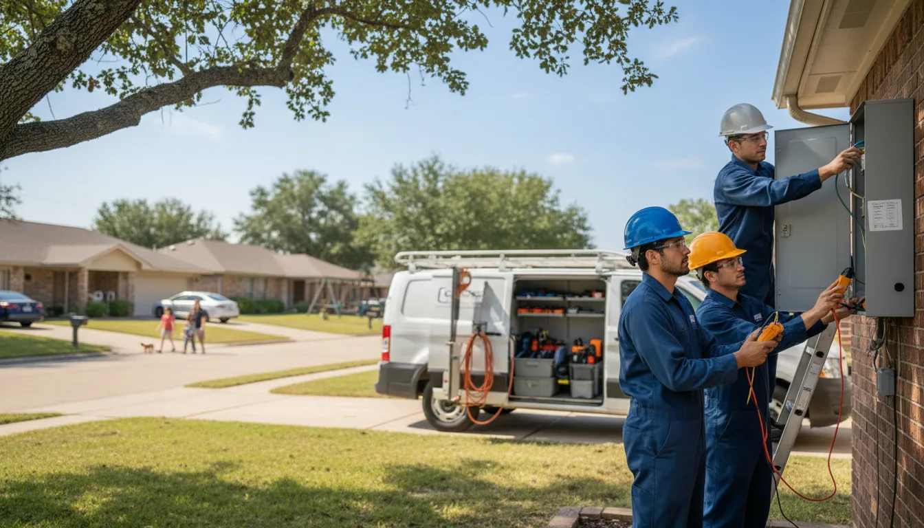 Certified electrician providing emergency electrical services in Mason City, NE